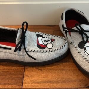 Gray Mickey Mouse Slippers